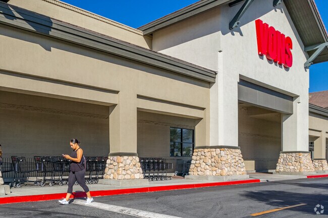 Shoppers walk into Vons to shop for their grocery needs.
