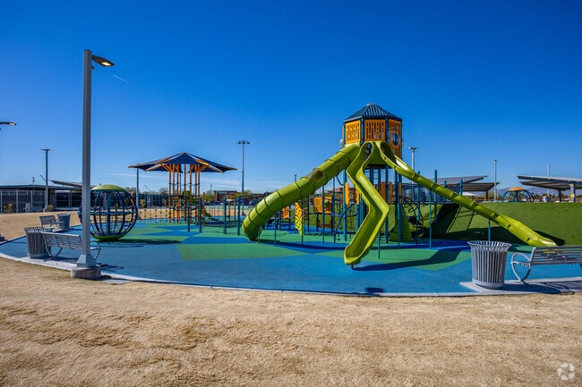 Explore the obstacle course at the Goodyear Recreation Center in Canyon Trails.