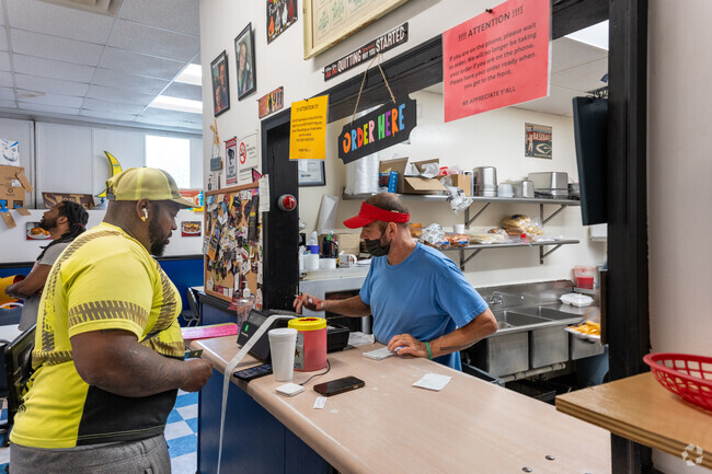 The Piedmont Aviation Snack Bar is a popular dining spot for 
 the neighborhood.