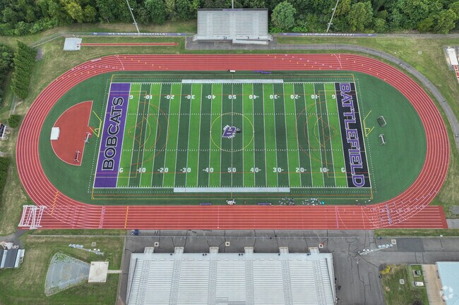 Battlefield High School has an excellent athletics program near Antioch neighborhood.