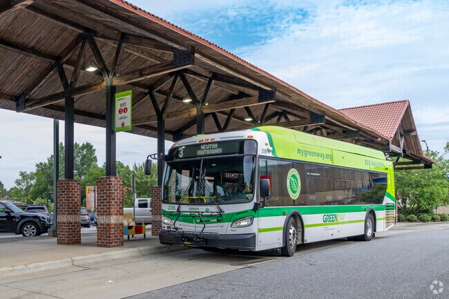 Residents of Ridgeview can travel the area via the Hickory bus system.