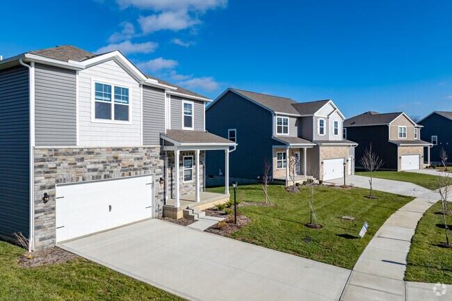 New contemporary construction in Delaware fills newer communities like Springer Woods.