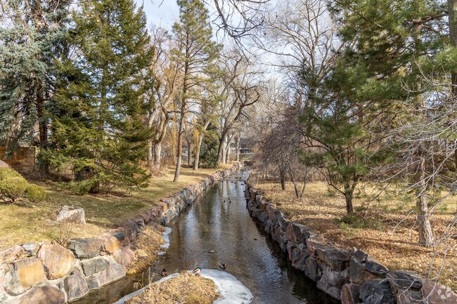 A serene creek runs through the Two Creeks neighborhood.