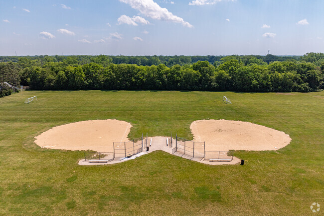 Indian Trail Middle School students can enjoy softball fields during recess.