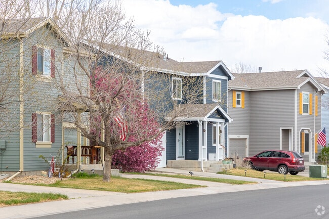The Waterglen streets are lined with modern traditional homes.