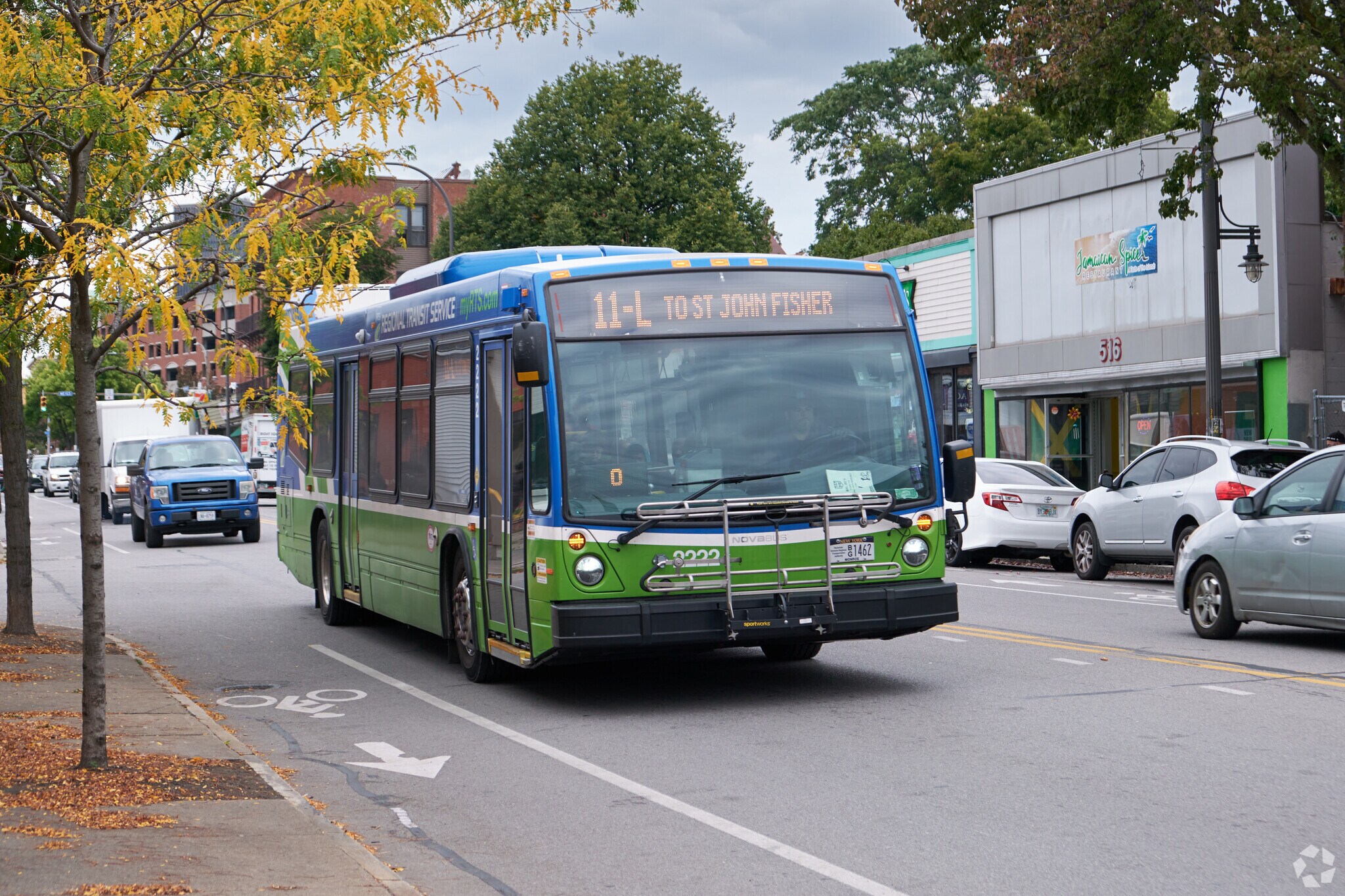 Regional Transit Service buses run frequently in Pearl-Meigs-Monroe.