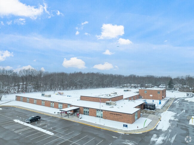 This is the main entrance to Clough Pike Elementary School.