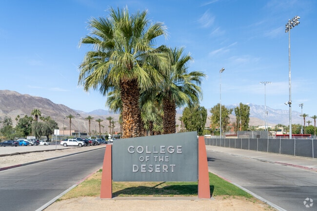 College of the Desert is just minutes from Palm Desert Greens Country Club, offering residents easy access to educational opportunities, cultural events, and a vibrant campus life.