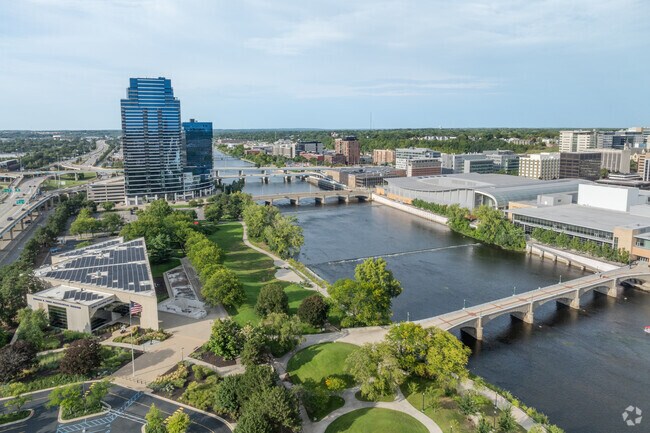 The SWAN neighborhood sits upon the Grand River in Grand Rapids, Michigan.