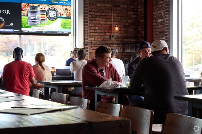 Happy Hour is a great time for customers to enjoy discounted drinks at Trata.