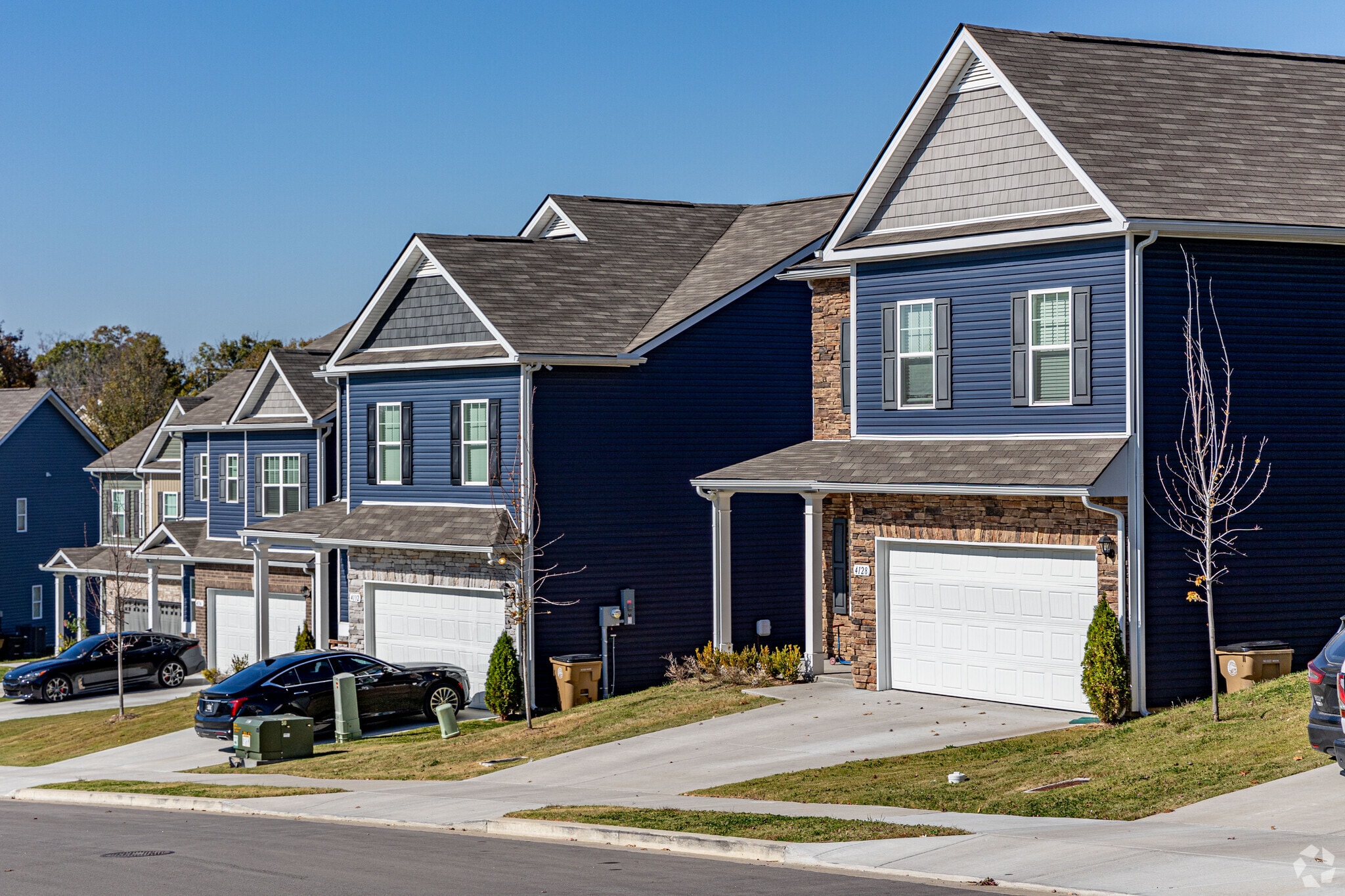 Summerfield Village is a newer development with walkable sidewalks.