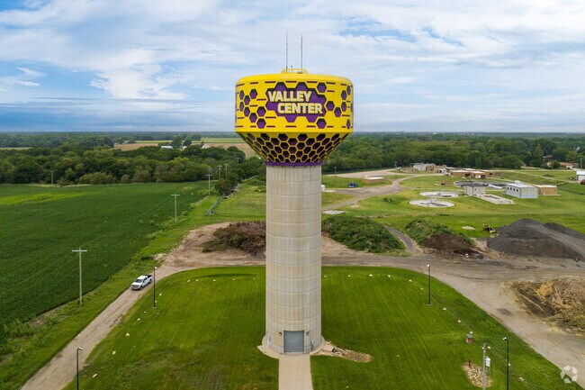 Valley Center is painted proudly on the city's water tower.