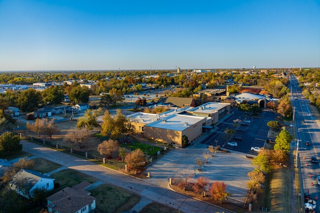 Aerial view of the side of St Elizabeth Ann Seton.