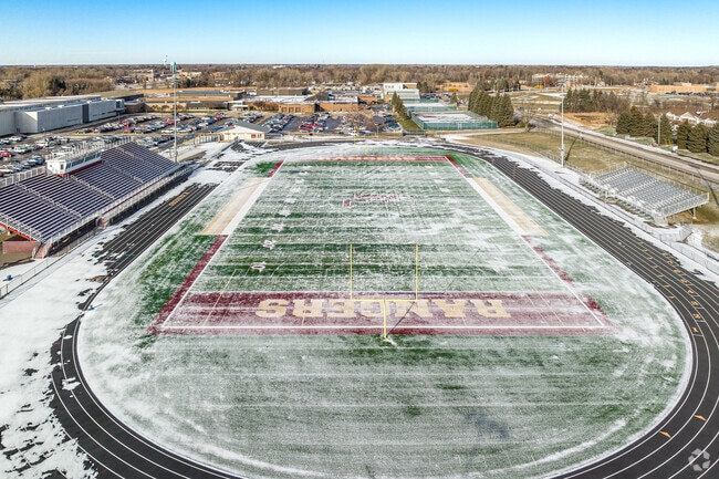 Forest Lake Area High School has a large stadium.