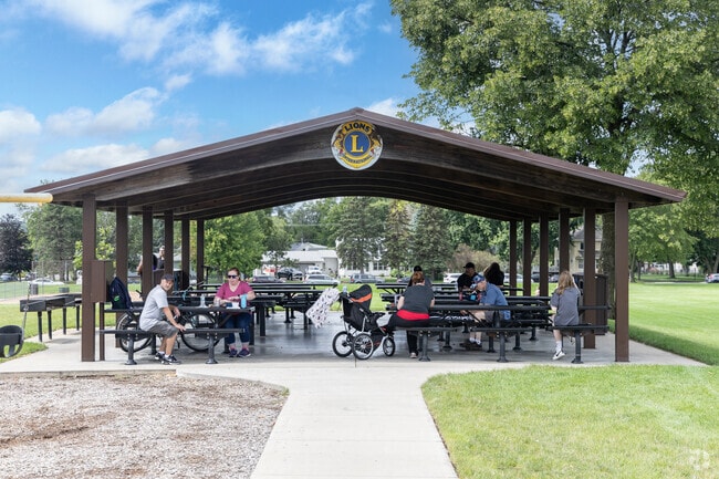 Enjoy a relaxing picnic at the Heritage Park pavilion in Saint Paul Park.