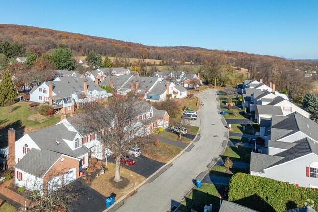 Subdivisions of townhouses exist on the periphery of the city of York.