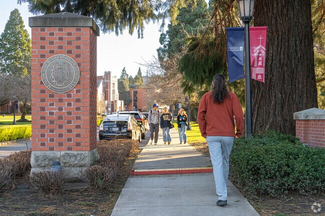Students attend the University of Portland in the University Park neighborhood.