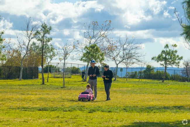 Holleigh Bernson Memorial Park features walking paths, playgrounds, and open fields.