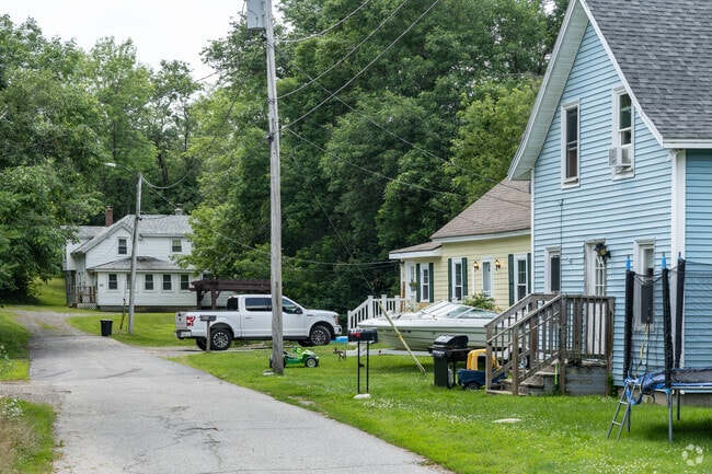 A variety of home styles line the cozy streets of Bradley.