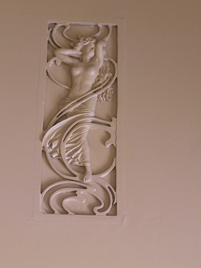 Detail of plasterwork.