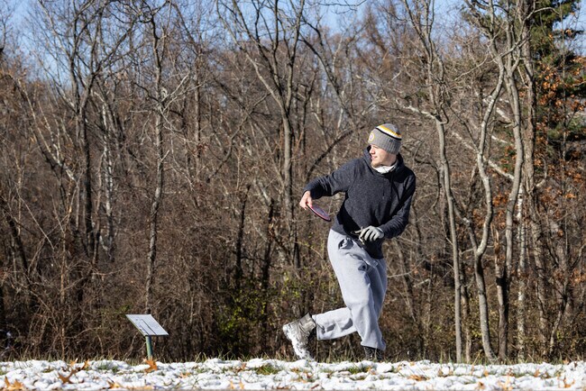Rotary Park near Lesage has a wonderful disc golf course that is open year round.