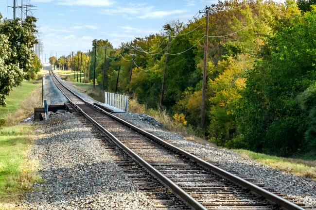 Occasionally, a train runs along the west side of Devonwood, adding a soothing ambiance.
