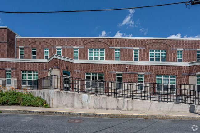 Dallin Elementary School side entrance in Arlington.