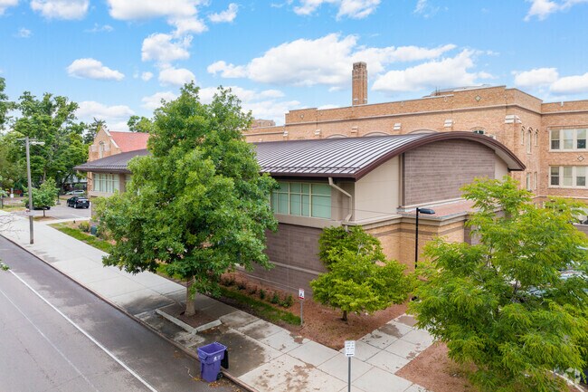 Students at Denver School of Innovation and Sustainable Design can take college classes.