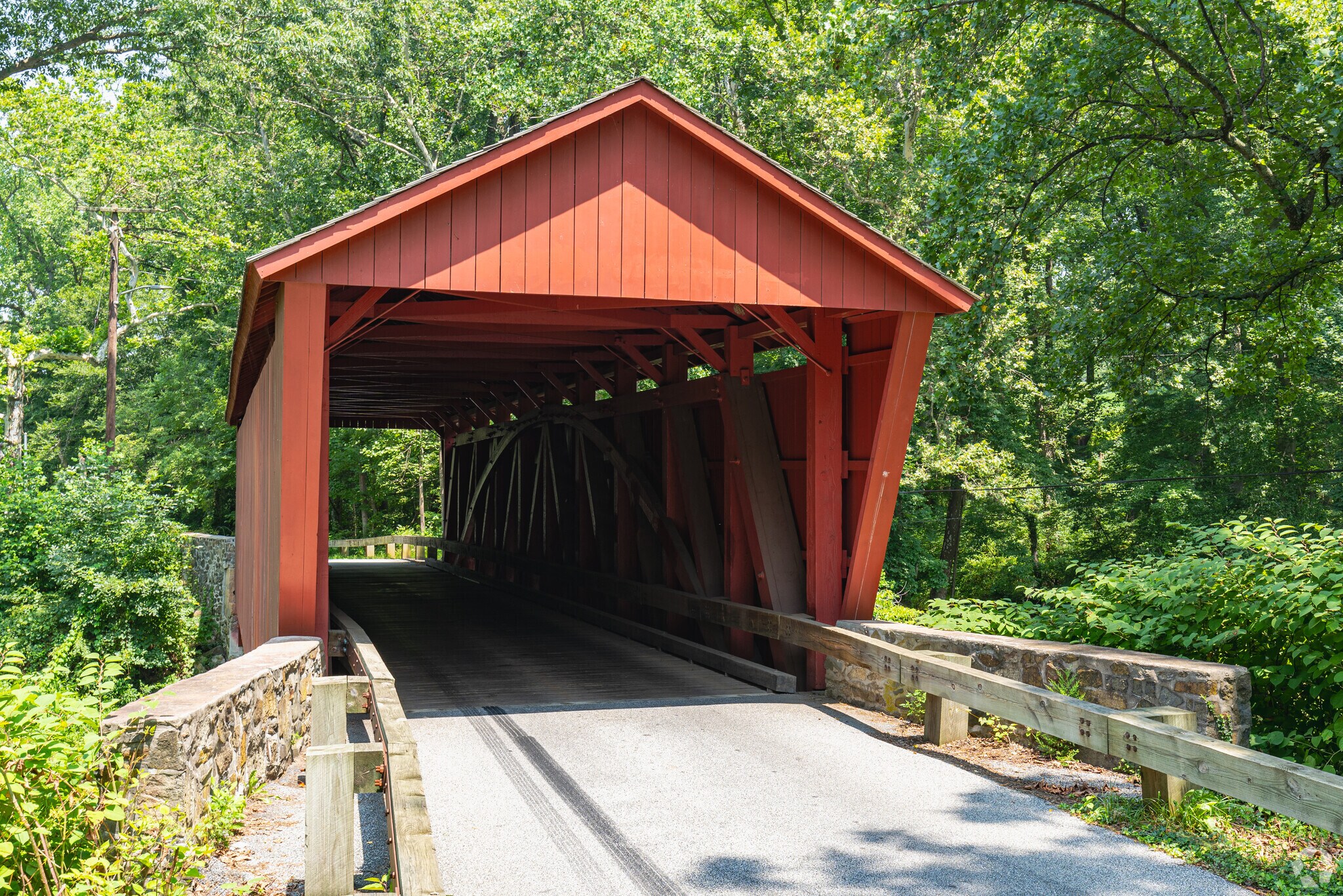Jericho Covered Bridge was originally built for horse-drawn carriages in Kingsville.