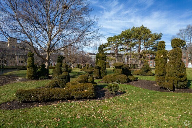 Topiary Park in Discovery District features 67 separate topiary figures.