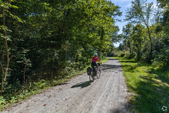 Take a peaceful ride through Mount Vernon on the Great Allegheny Passage Trail.