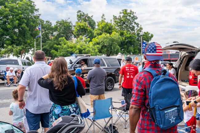 Yankee Doodle Parade hosted on The Square is a where locals show their patriotic spirit.