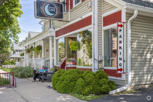 Moonwater Cafe in Lawrence-City Park is a locally owned favorite for coffee and light meals.