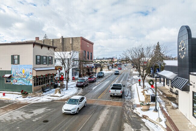 Sparta locals can head downtown to shop or grab a drink in the social district.