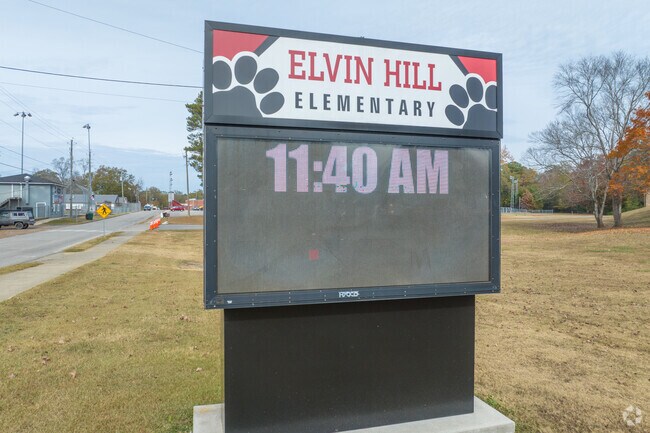 Your Elementary school age children can attend Elvin Hill Elementary.