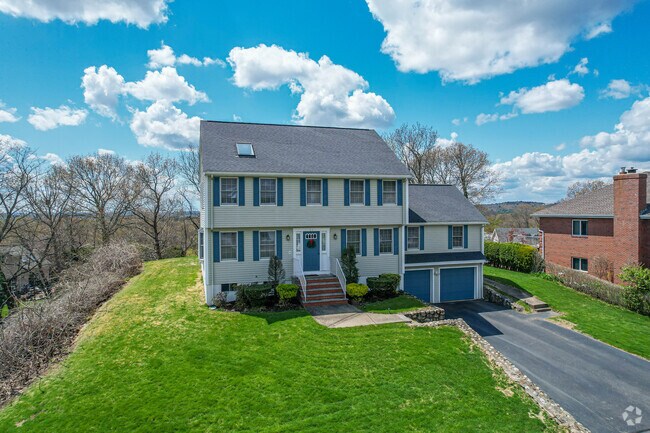 Homes in North Waltham have a lot of green space and double the garage space.