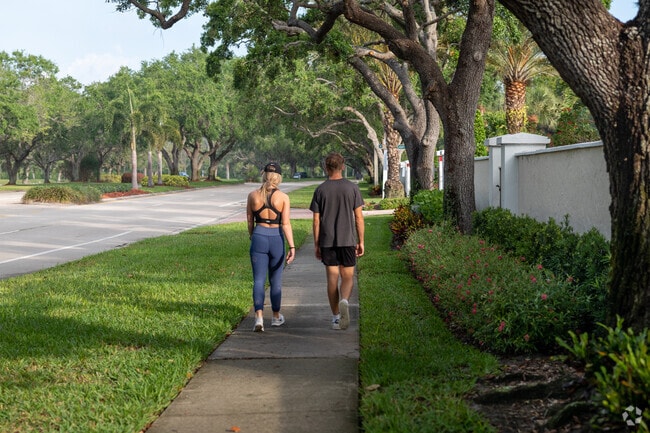 Vineyards residents can enjoy walks along quiet tree-lined roadways.