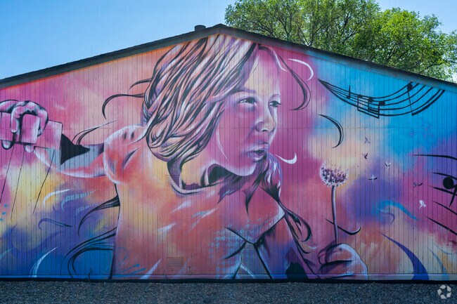 Throughout Carson City Center you will see large, beautiful murals contributing to the local culture.