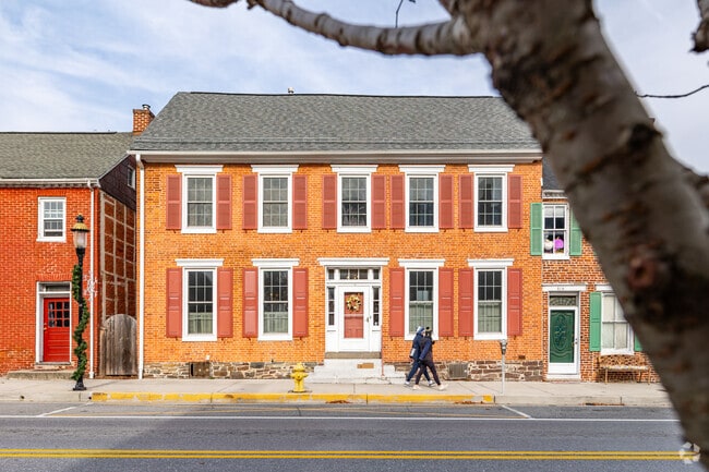 Many locals enjoy walks through downtown Emmitsburg all year long.