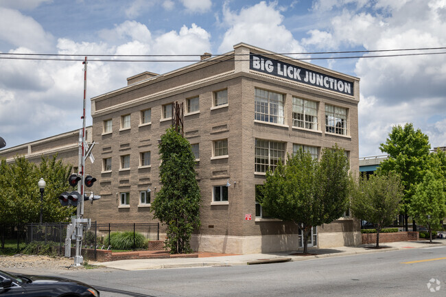 Community High School sits just off the train tracks in the downtown area of Roanoke.