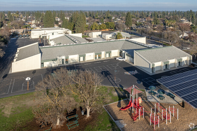 The campus of Lawless Elementary School in Fresno.