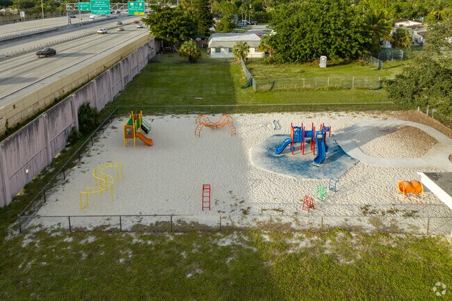The Tedder Elementary School playground serves the students in Pompano Beach, FL.