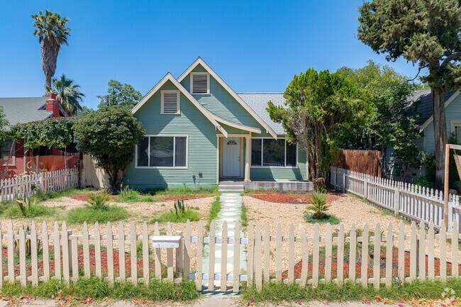 Bungalow homes dot the Hillcrest landscape near Kern Medical Center.