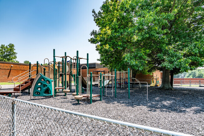 The playground of Liberty Elementary School.