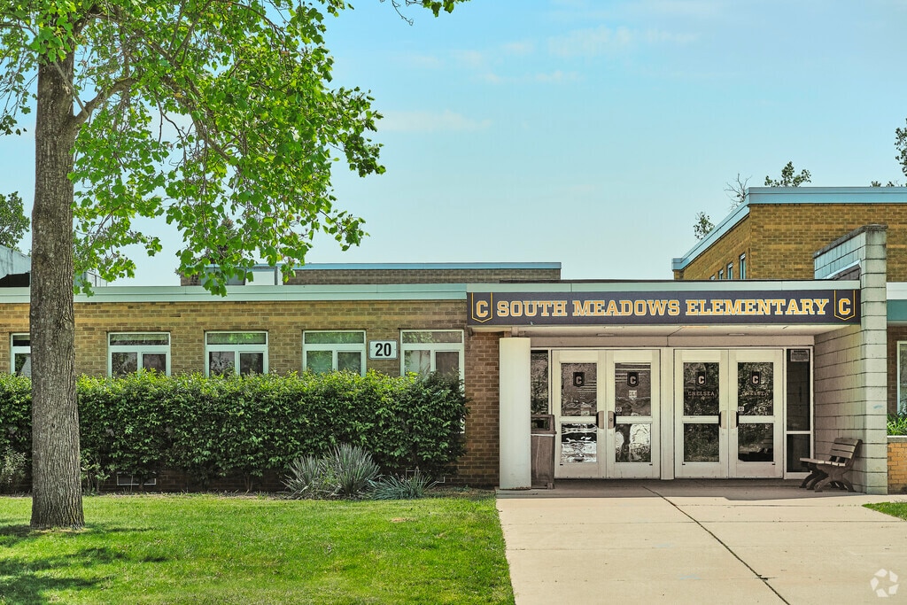 The South Meadows Elementary School is conveniently located in South Town Chelsea, MI.