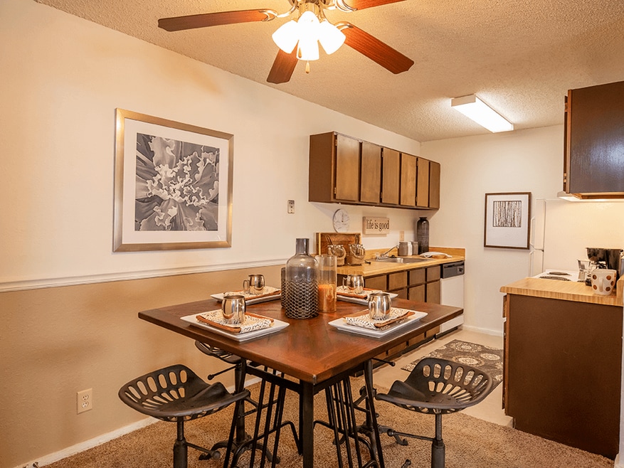 Dining Area with Ceiling Fan