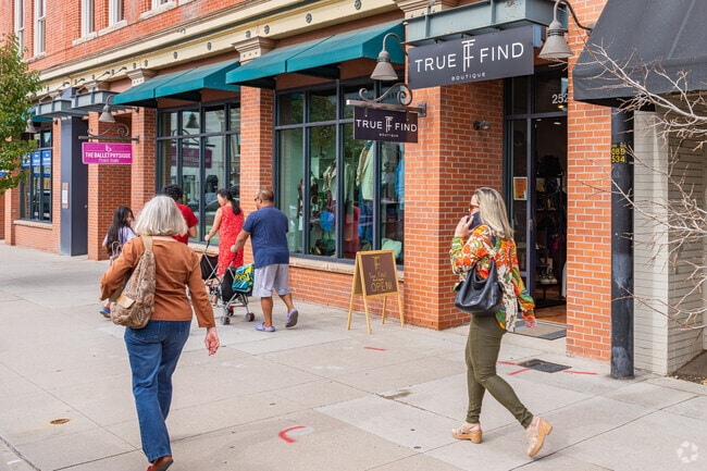 Littleton families enjoy walking along downtown Main Street checking out all the gift stores.