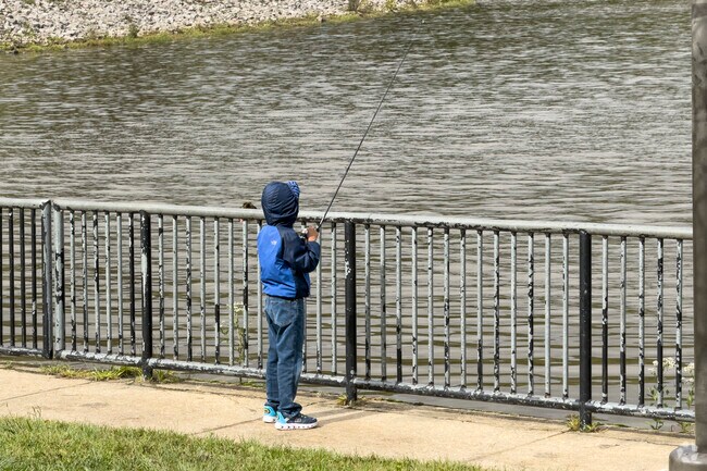 Fishermen of all ages enjoy casting a line at Lake Accotink Park near Kings Park.