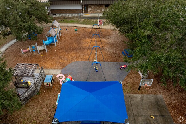 Younger students can enjoy the smaller play area at Keystone Heights Elementary School.