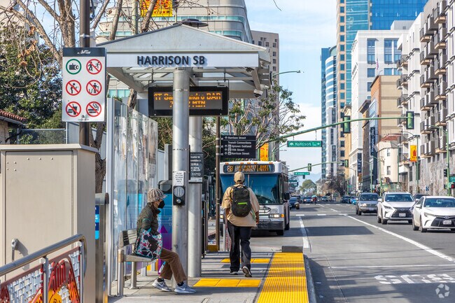 Alameda-Contra Transit (AC Transit) buses frequently make stops in Chinatown.